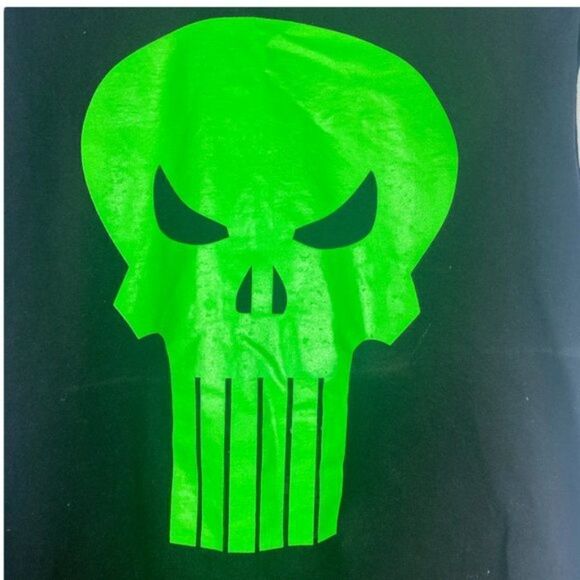 MAD ENGINE Men's Marvel Comics Black Upcycled Cut Off Crew Neck T Shirt US L - Picture 4 of 12